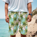 Palm Tree Tropical Pattern Print Men's Cargo Shorts