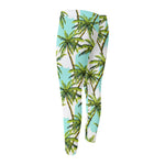 Palm Tree Tropical Pattern Print Men's Compression Pants