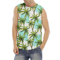 Palm Tree Tropical Pattern Print Men's Fitness Tank Top
