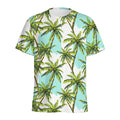 Palm Tree Tropical Pattern Print Men's Athletic T-Shirt