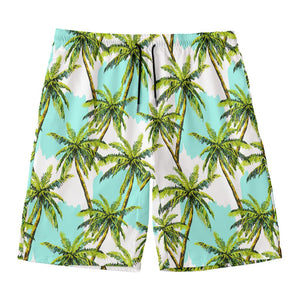 Palm Tree Tropical Pattern Print Men's Swim Trunks