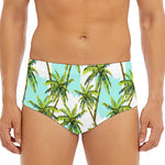 Palm Tree Tropical Pattern Print Men's Triangle Swim Briefs