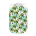 Palm Tree Tropical Pattern Print Mesh Laundry Hamper