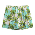 Palm Tree Tropical Pattern Print Mesh Shorts