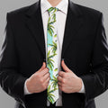 Palm Tree Tropical Pattern Print Necktie
