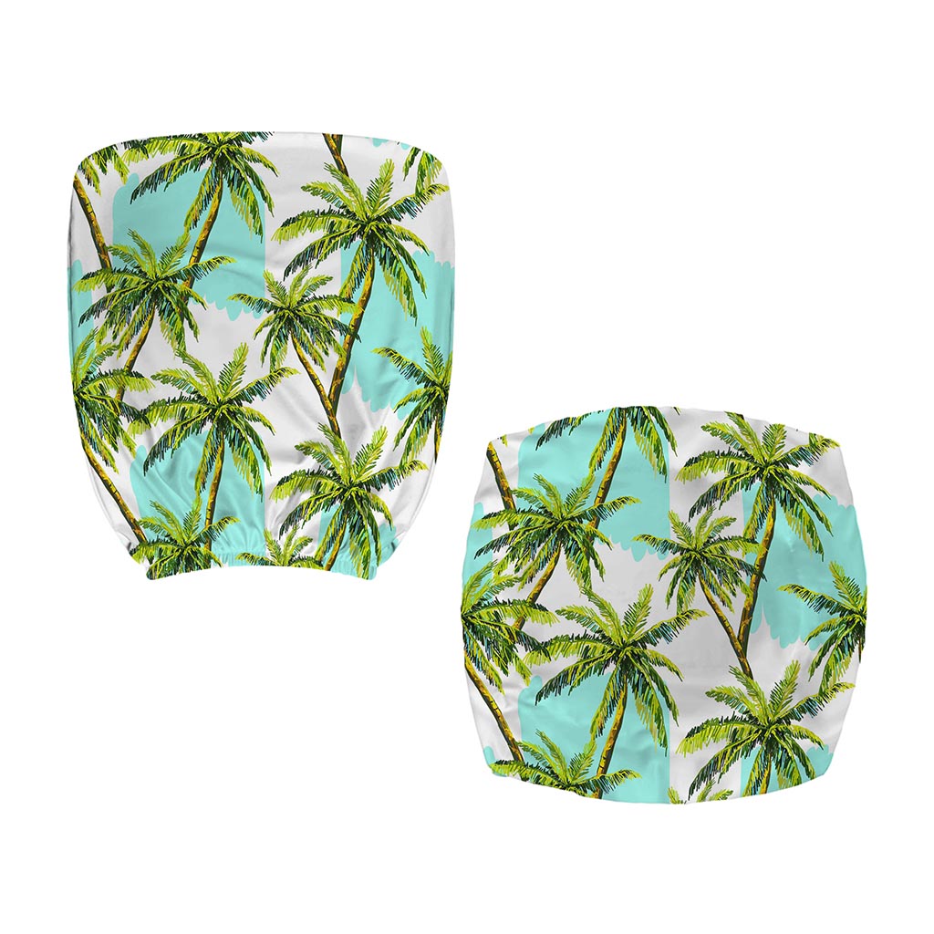 Palm Tree Tropical Pattern Print Office Chair Cover
