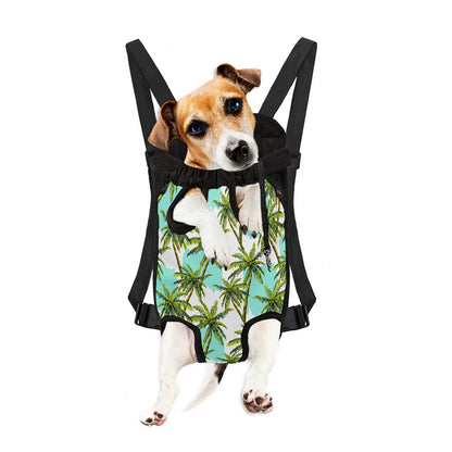 Palm Tree Tropical Pattern Print Pet Carrier Backpack