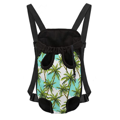 Palm Tree Tropical Pattern Print Pet Carrier Backpack