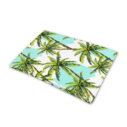 Palm Tree Tropical Pattern Print Pet Cooling Mat Cover