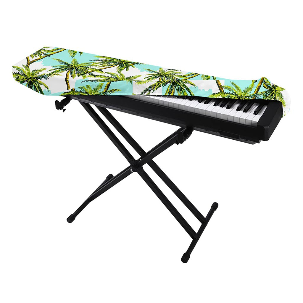 Palm Tree Tropical Pattern Print Piano Keyboard Cover