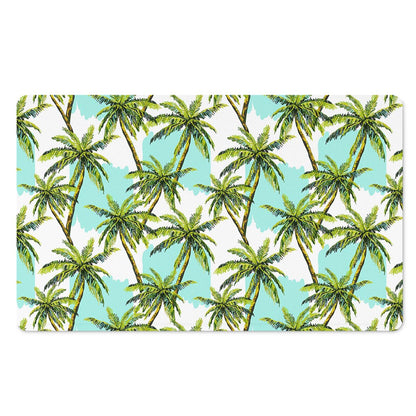 Palm Tree Tropical Pattern Print Polyester Doormat