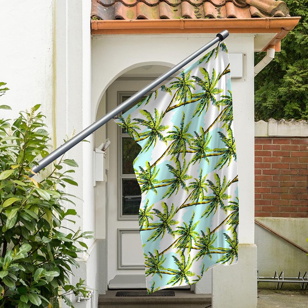 Palm Tree Tropical Pattern Print Polyester Flag