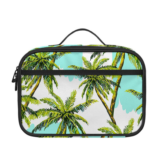 Palm Tree Tropical Pattern Print Portable Lunch Bag