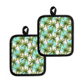 Palm Tree Tropical Pattern Print Pot Holders