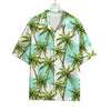 Palm Tree Tropical Pattern Print Rayon Hawaiian Shirt