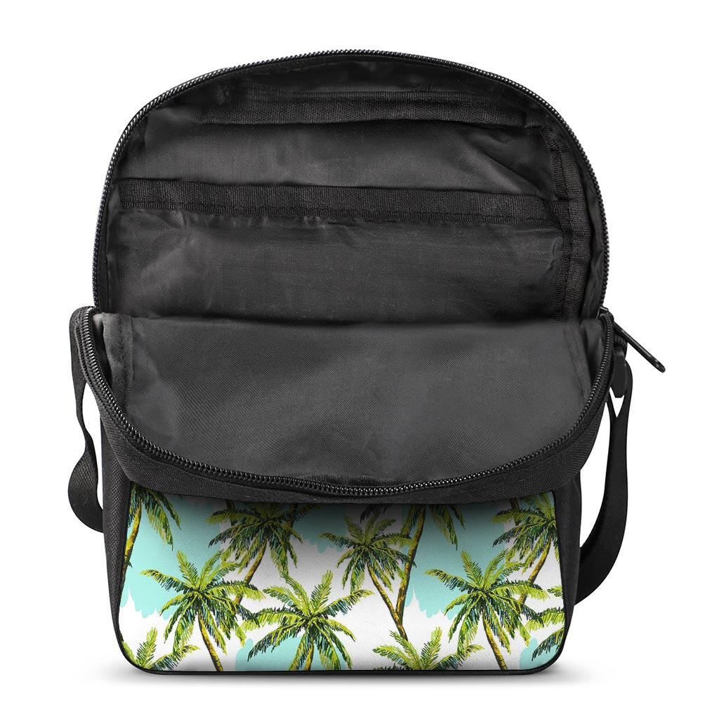 Palm Tree Tropical Pattern Print Rectangular Crossbody Bag