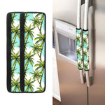 Palm Tree Tropical Pattern Print Refrigerator Handle Covers