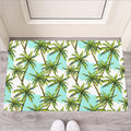 Palm Tree Tropical Pattern Print Rubber Doormat