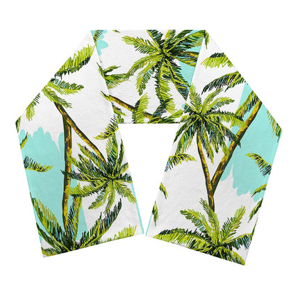 Palm Tree Tropical Pattern Print Scarf