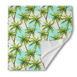 Palm Tree Tropical Pattern Print Silk Bandana