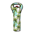 Palm Tree Tropical Pattern Print Single Neoprene Wine Tote
