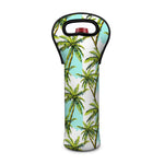 Palm Tree Tropical Pattern Print Single Neoprene Wine Tote