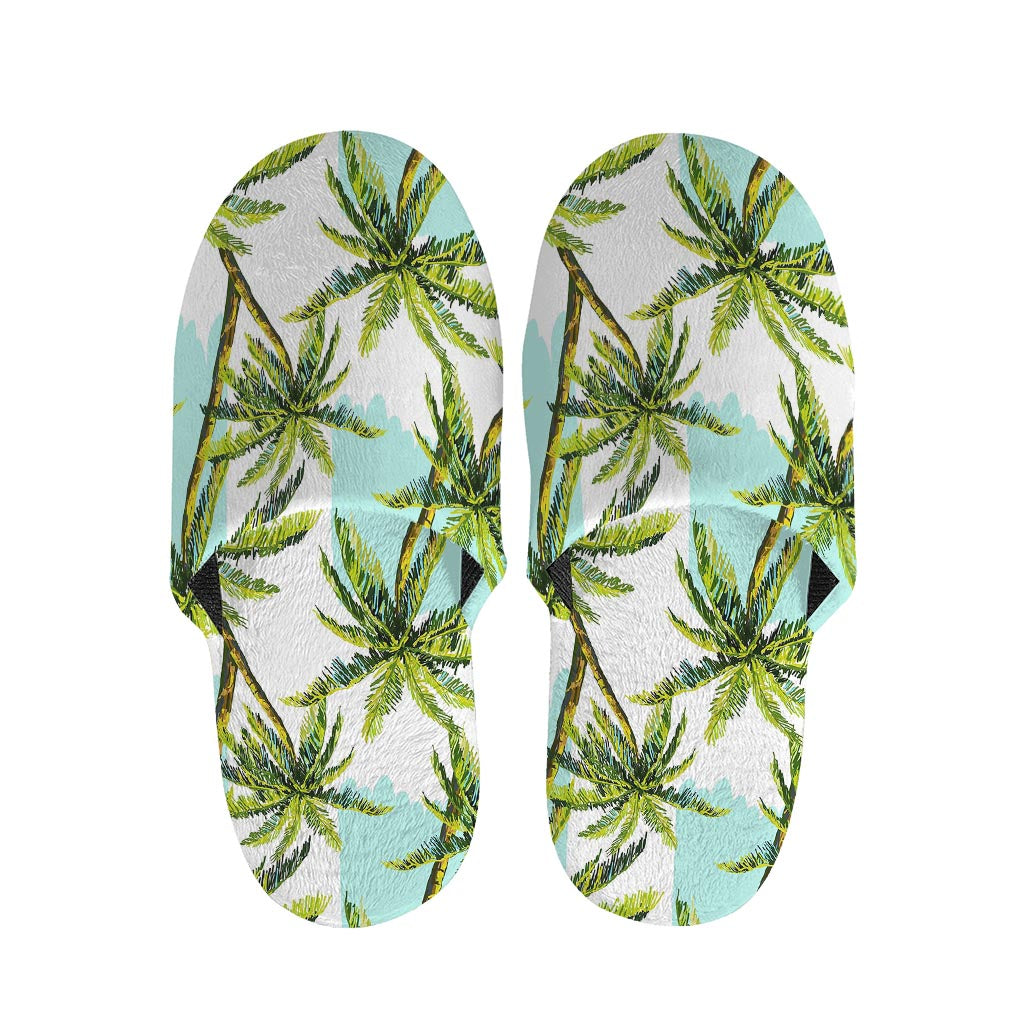 Palm Tree Tropical Pattern Print Slippers