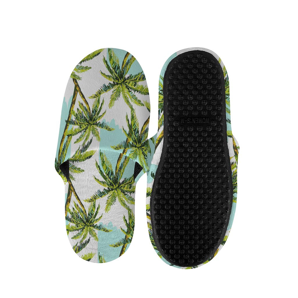 Palm Tree Tropical Pattern Print Slippers