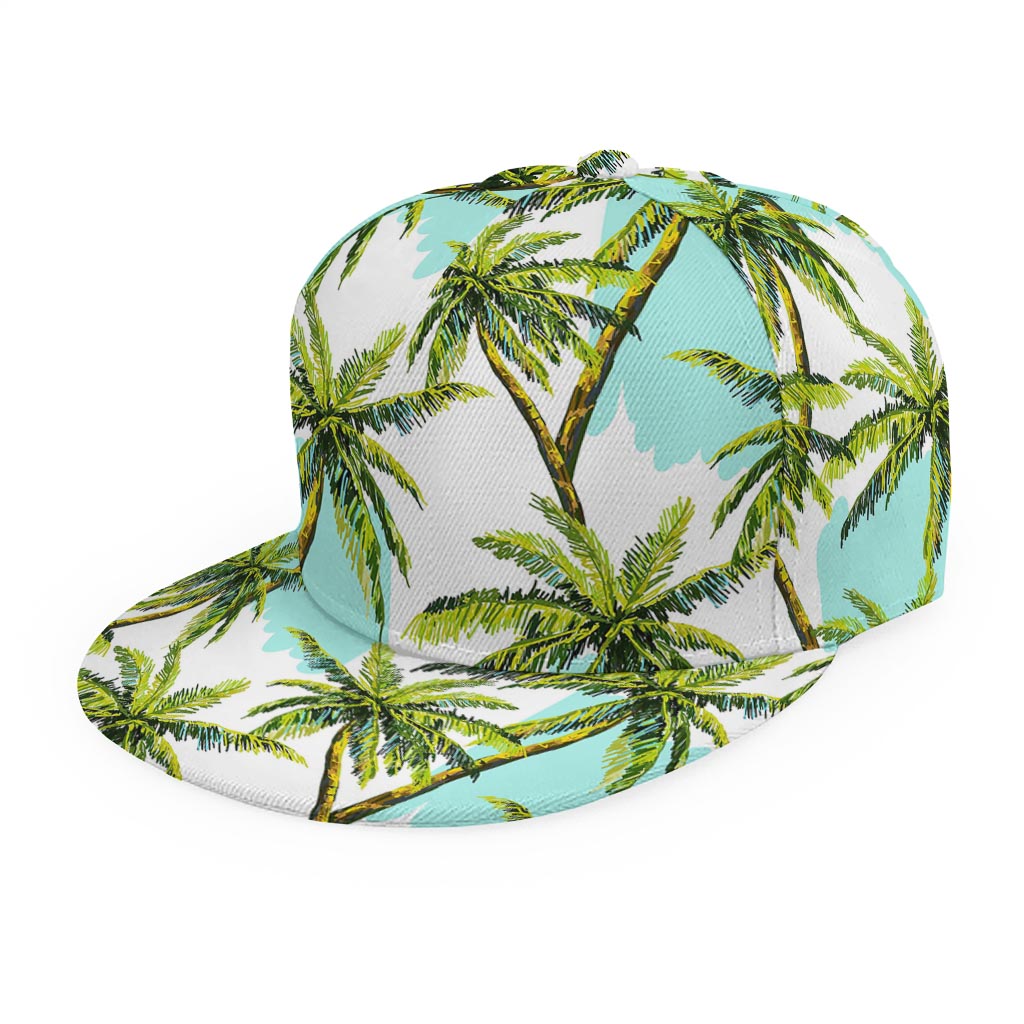Palm Tree Tropical Pattern Print Snapback Cap