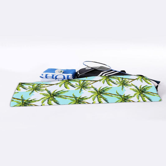 Palm Tree Tropical Pattern Print Sports Towel