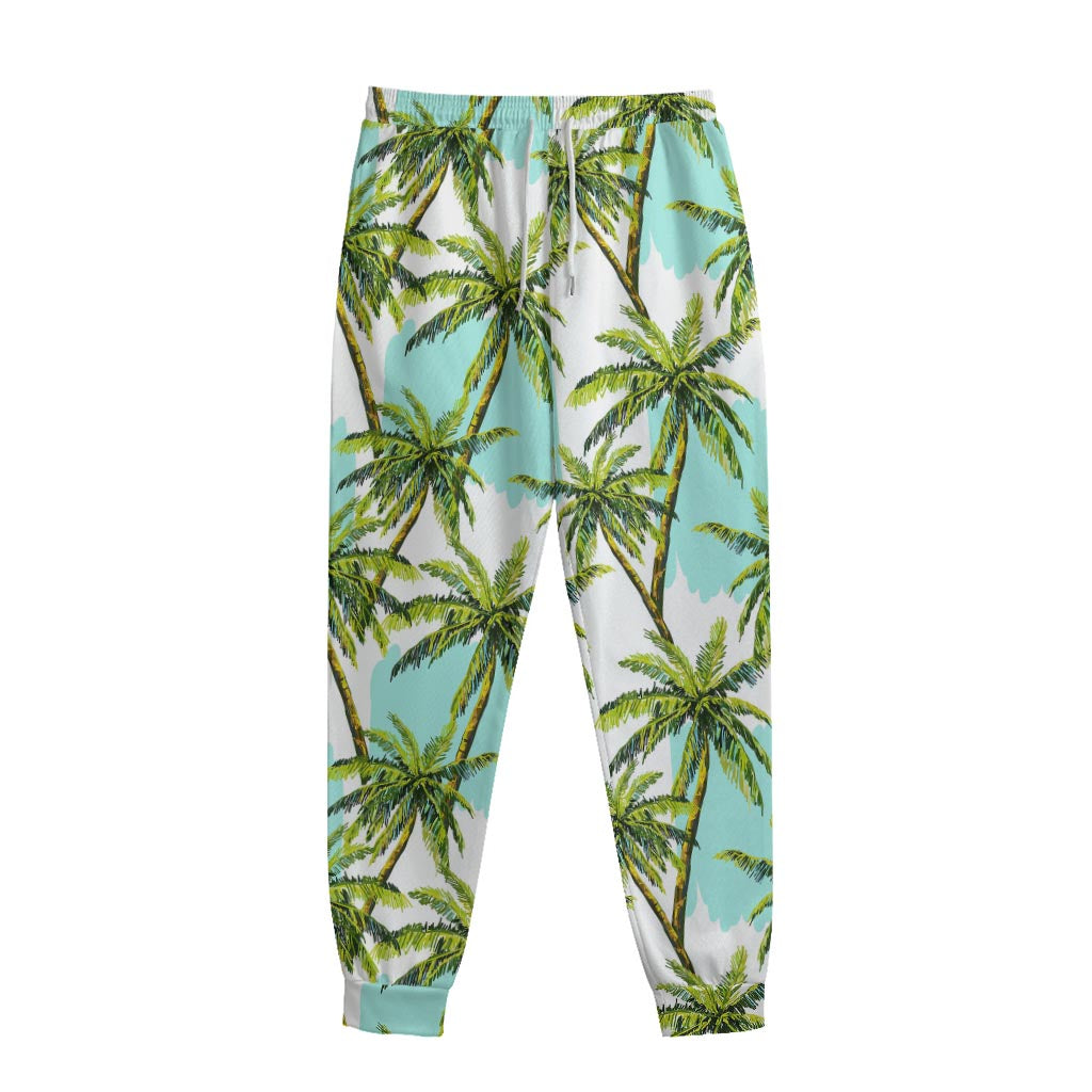 Palm Tree Tropical Pattern Print Sweatpants