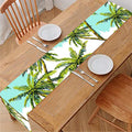 Palm Tree Tropical Pattern Print Table Runner