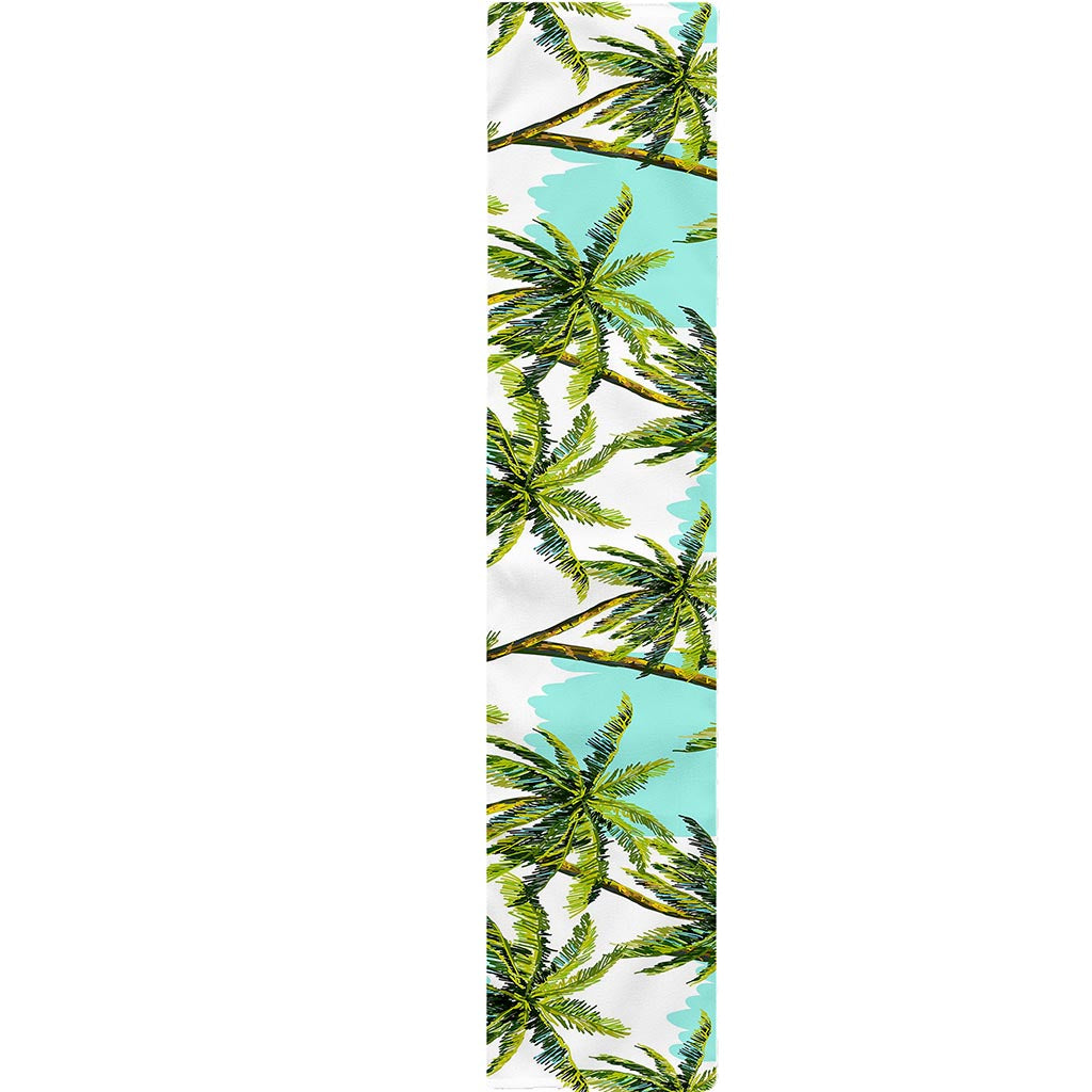 Palm Tree Tropical Pattern Print Table Runner