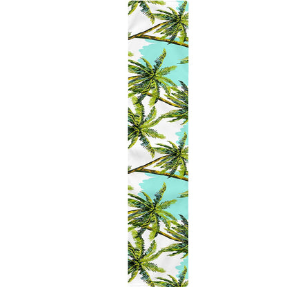 Palm Tree Tropical Pattern Print Table Runner
