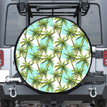 Palm Tree Tropical Pattern Print Tire Cover