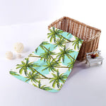 Palm Tree Tropical Pattern Print Towel
