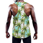 Palm Tree Tropical Pattern Print Training Tank Top