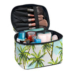 Palm Tree Tropical Pattern Print Travel Makeup Bag