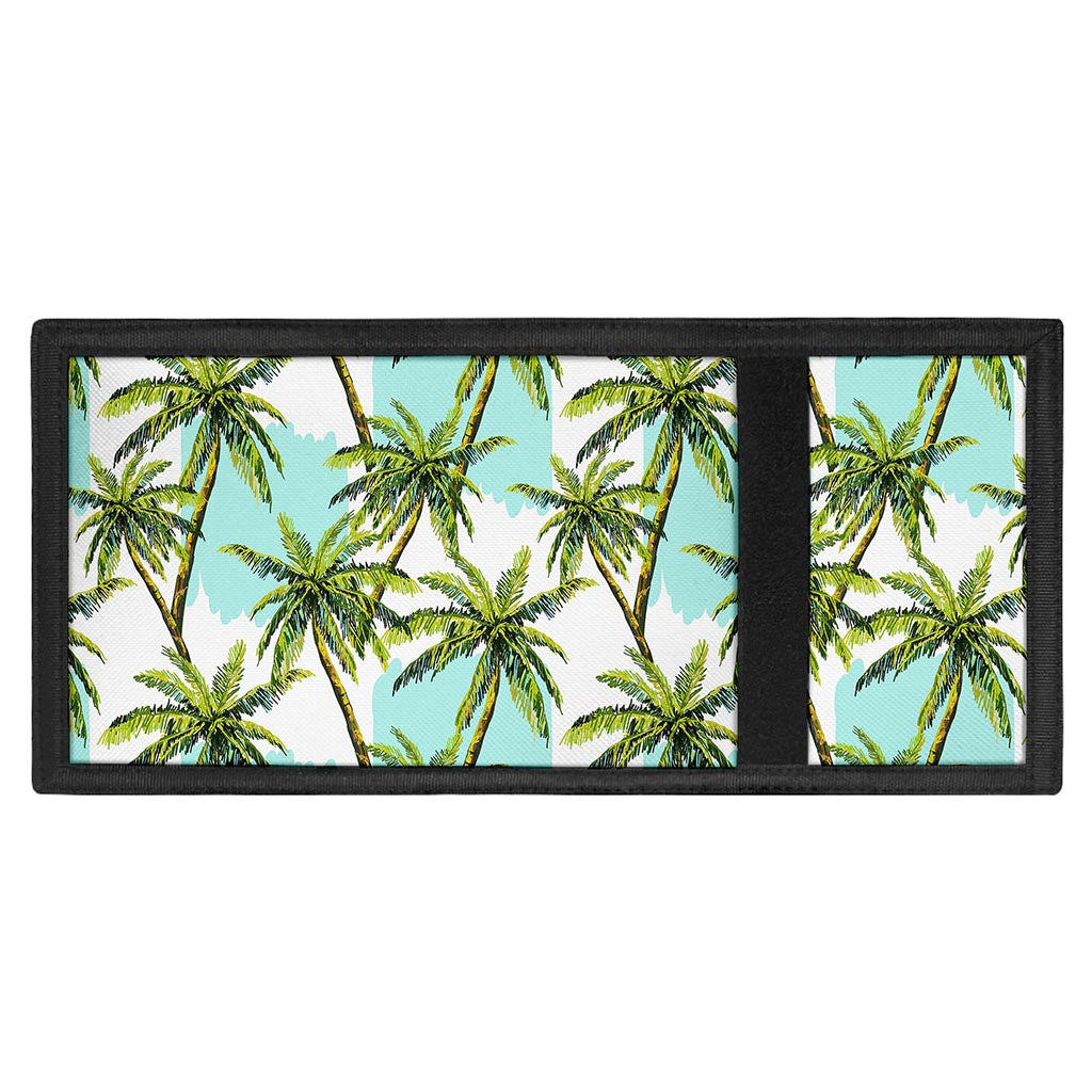 Palm Tree Tropical Pattern Print Trifold Wallet