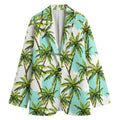 Palm Tree Tropical Pattern Print Women's Blazer