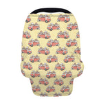 Panda Firefighter And Cat Pattern Print Baby Seat Cover