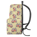 Panda Firefighter And Cat Pattern Print Backpack
