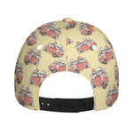 Panda Firefighter And Cat Pattern Print Baseball Cap