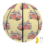 Panda Firefighter And Cat Pattern Print Basketball