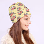 Panda Firefighter And Cat Pattern Print Beanie