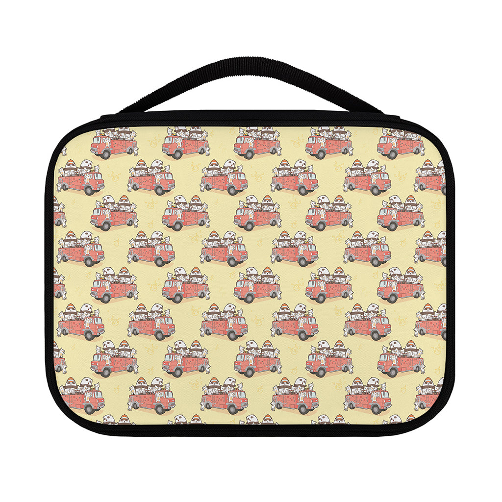 Panda Firefighter And Cat Pattern Print Classic Bible Case
