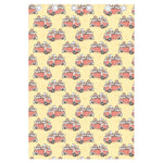 Panda Firefighter And Cat Pattern Print Curtain