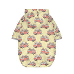 Panda Firefighter And Cat Pattern Print Dog Zip Up Hoodie