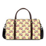 Panda Firefighter And Cat Pattern Print Duffle Bag