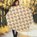 Panda Firefighter And Cat Pattern Print Foldable Umbrella
